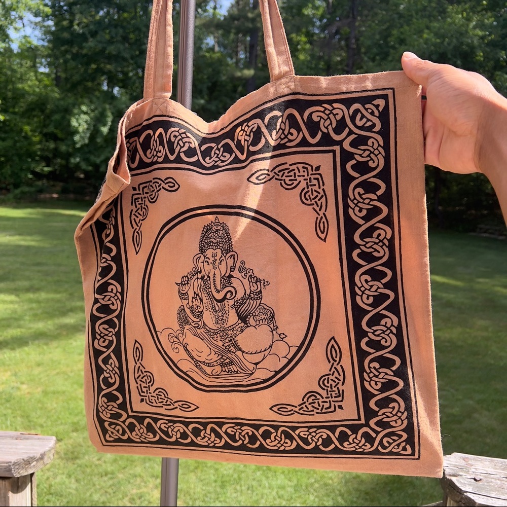 👜 Lord Ganesha Tote Bag | Lightweight | Boho Spiritual Style